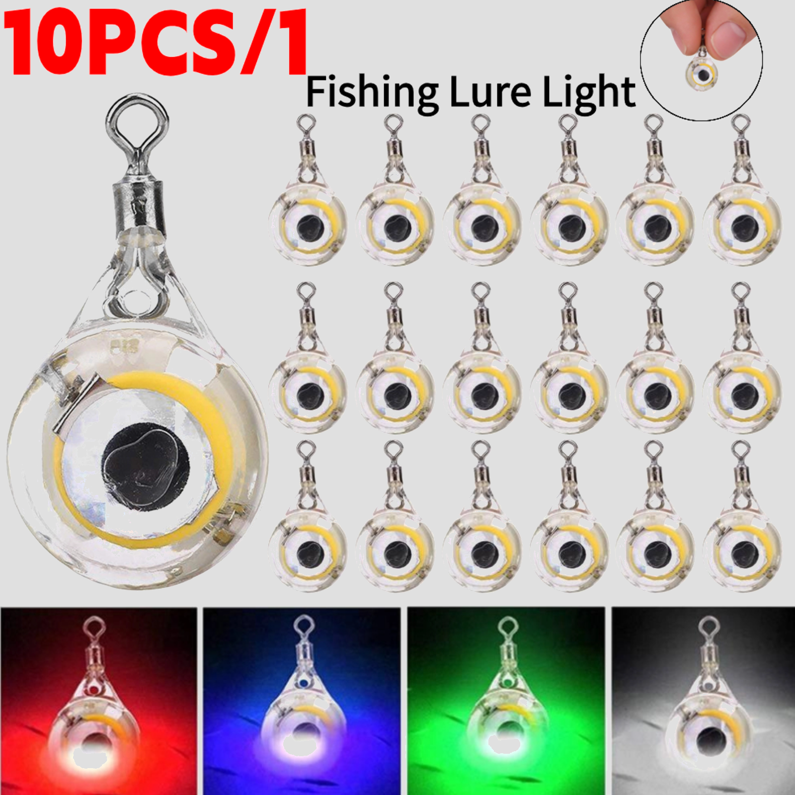 10pcs LED Attracting Fish Ligh - đánh giá và giá Fishing Equipment In China