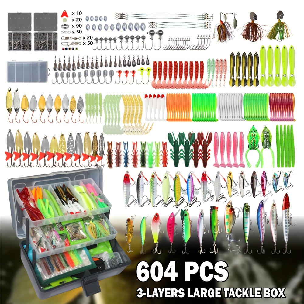604pcs Fishing Lures Bait Tack - đánh giá và giá Fishing Equipment In China