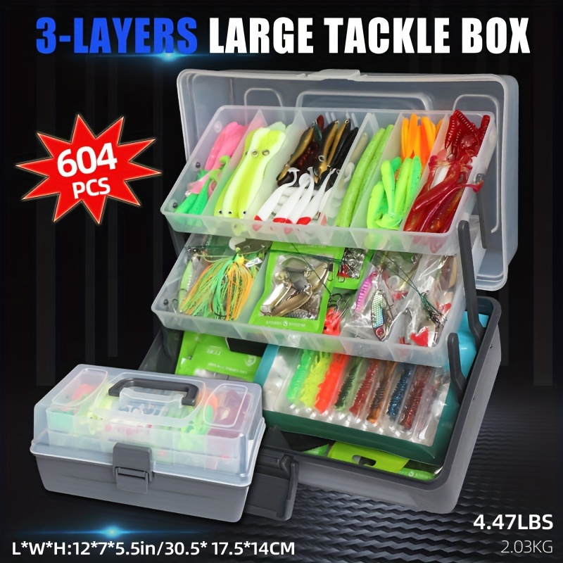 604pcs Fishing Lures Bait Tack - đánh giá và giá Fishing Equipment In China