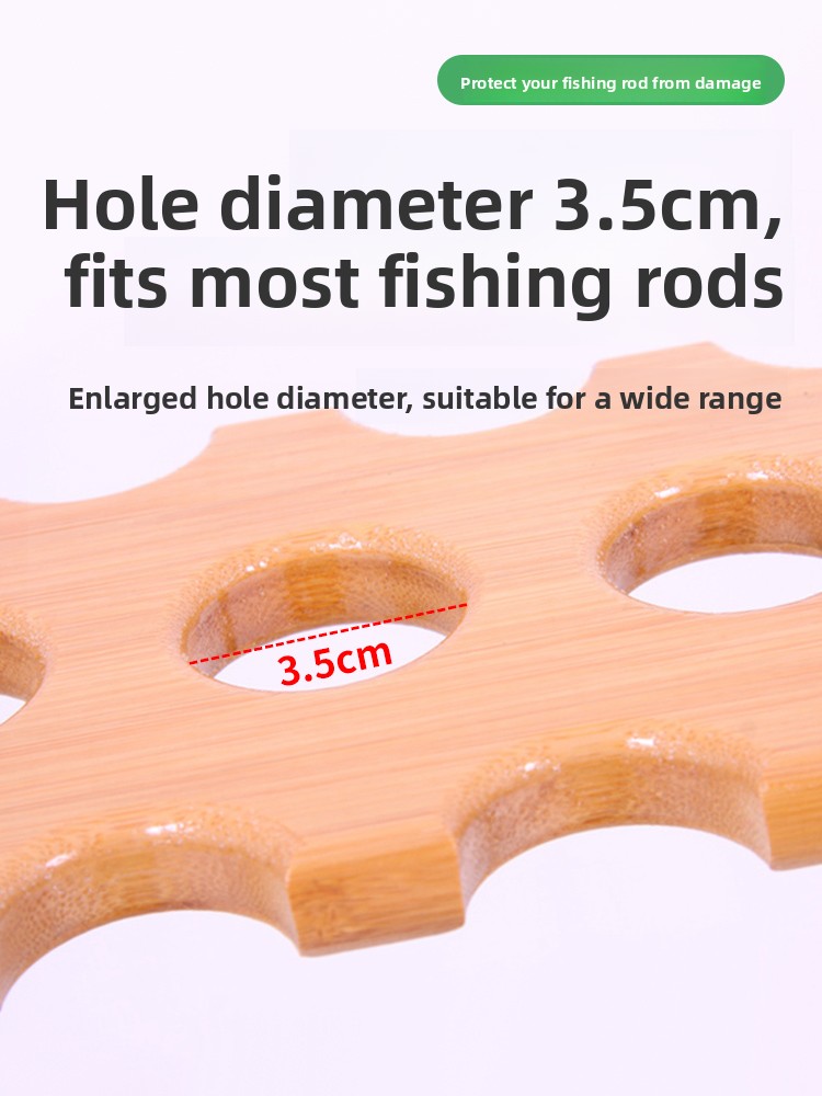 Real Wood Bamboo Multi-Functio - đánh giá và giá Fishing Rod Pod