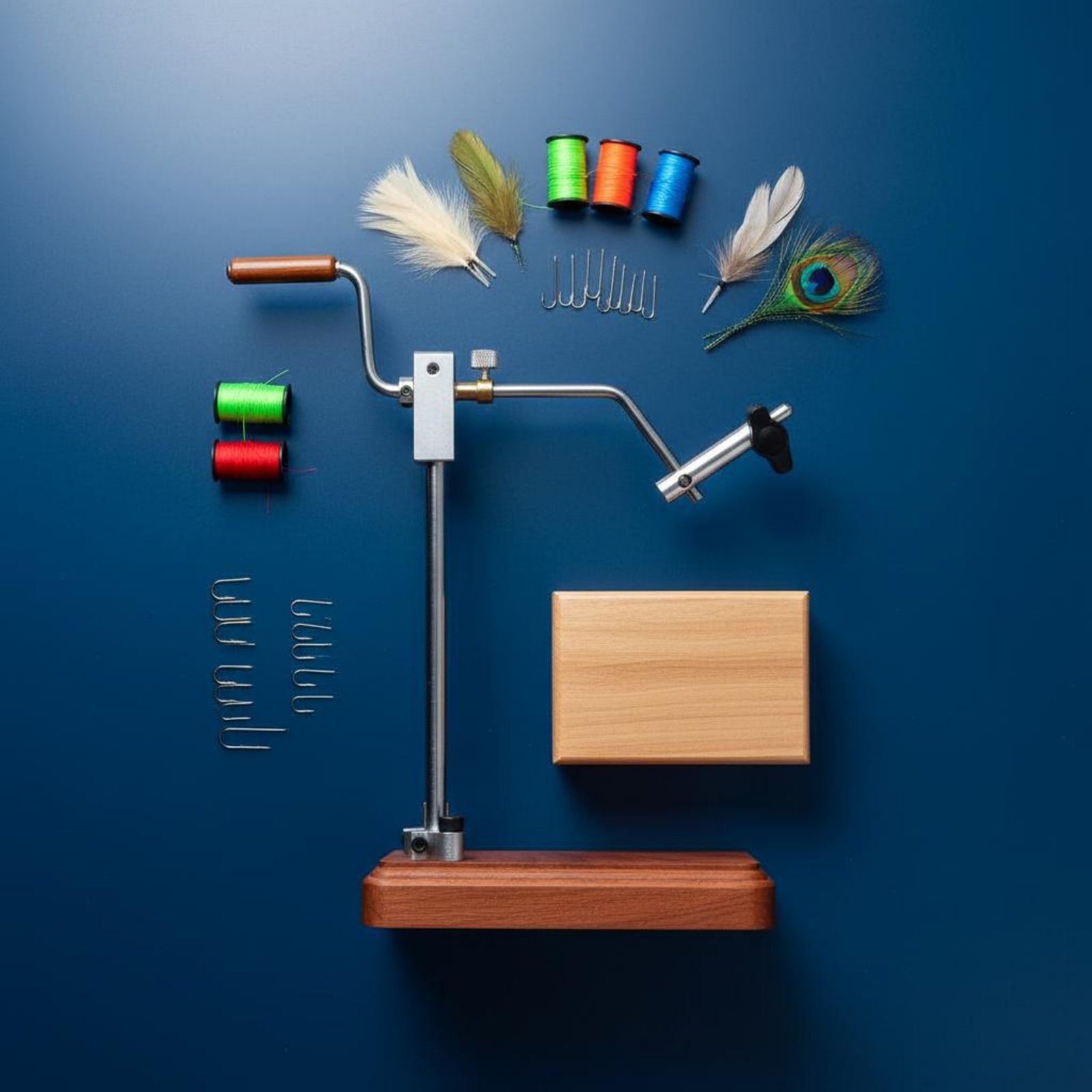 Rotary Fly Tying Vise Stable B - đánh giá và giá Fishing Equipment Fly