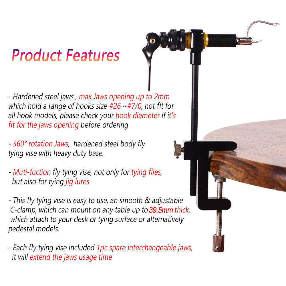 Bimoo 360° Rotation C-Clamp Fl - đánh giá và giá Fishing Equipment Fly