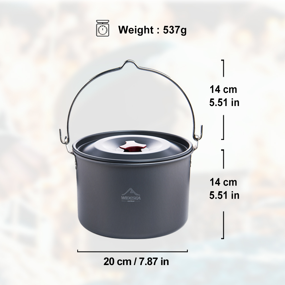 Widesea 4L Camping Hanging Pot - đánh giá và giá Fishing Equipment Kitchener