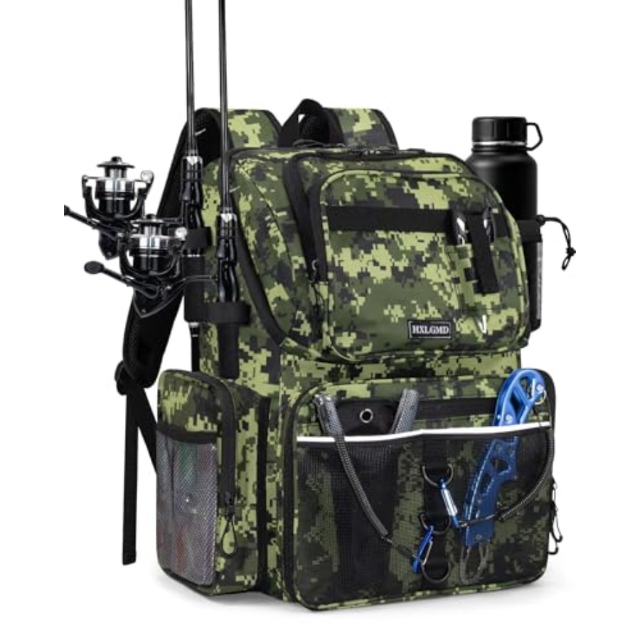 Fishing Backpack with Rod Hold - đánh giá và giá Fishing Equipment In