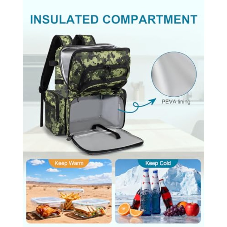 Fishing Backpack with Rod Hold - đánh giá và giá Fishing Equipment In
