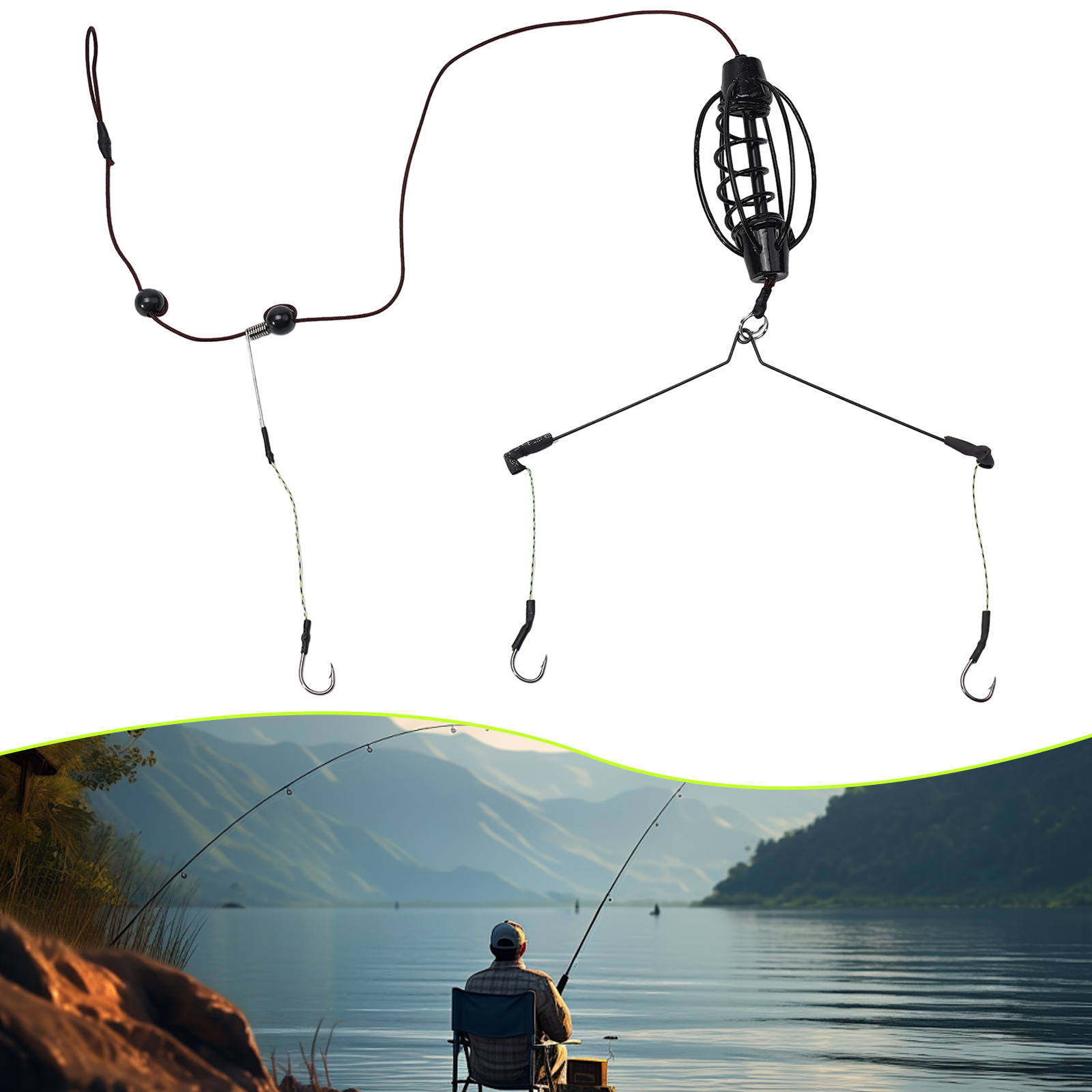 1PCS Carp Fishing Feeder Europ - đánh giá và giá Fishing Equipment Line